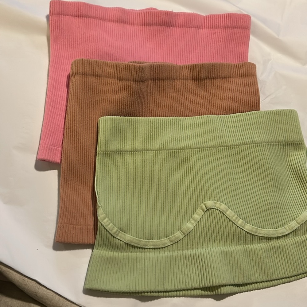 💝3 Free People Intimates Ribbed Adrienne Bandeau